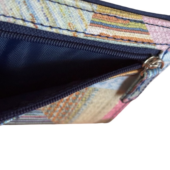 SAFE KEEPER RFID Bi-fold card wallet change purse RFID Protection Patchwork NWOT - Picture 5 of 9